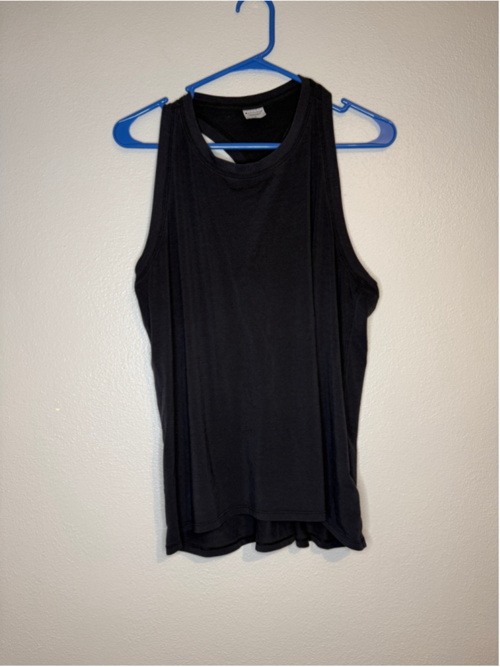 Athleta Black Racerback Workout Tank L